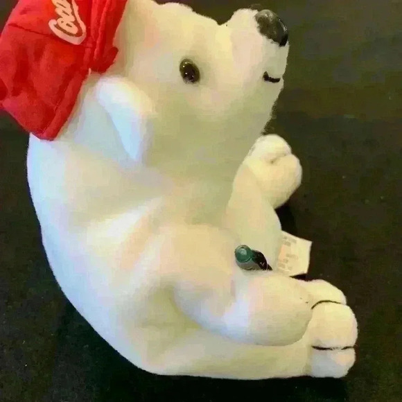 Coca Cola 1997 Plush Bear polar, Gently Used - Picture 4 of 6